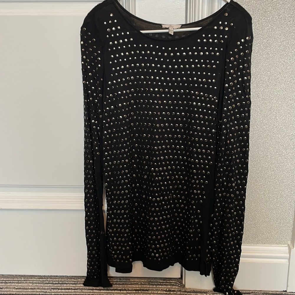 Black Joie studded top